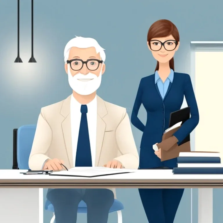 Senior client consultation with lawyer